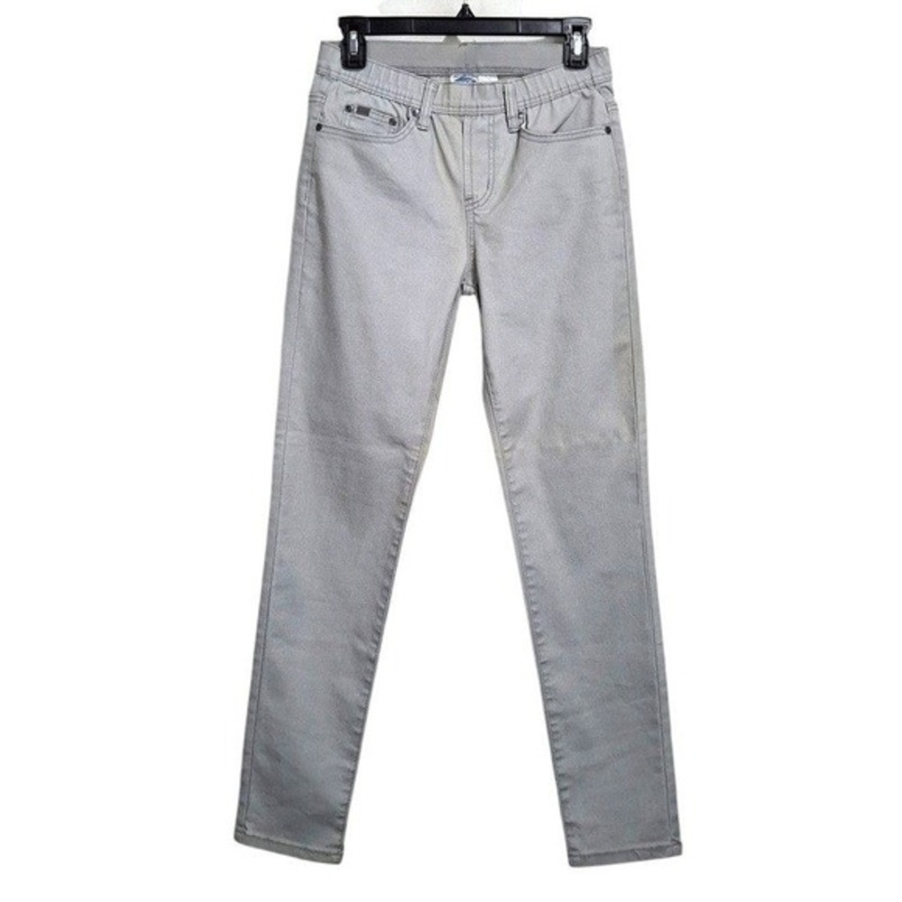 DG2 Diane Gilman Women Jegging Jeans XS Extra Small Gray 5-Pocket‎ Pull-On Logo